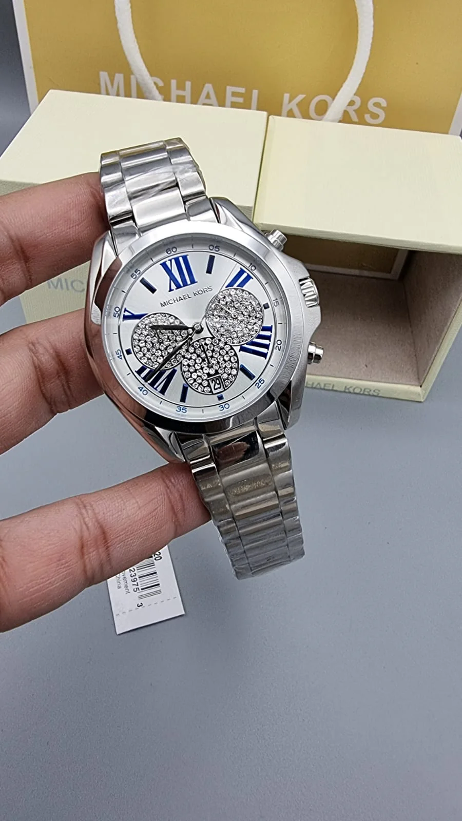 MICHAEL KORS Bradshaw Silver Crystal Pave Dial Ladies Watch MK6320 - Image 4