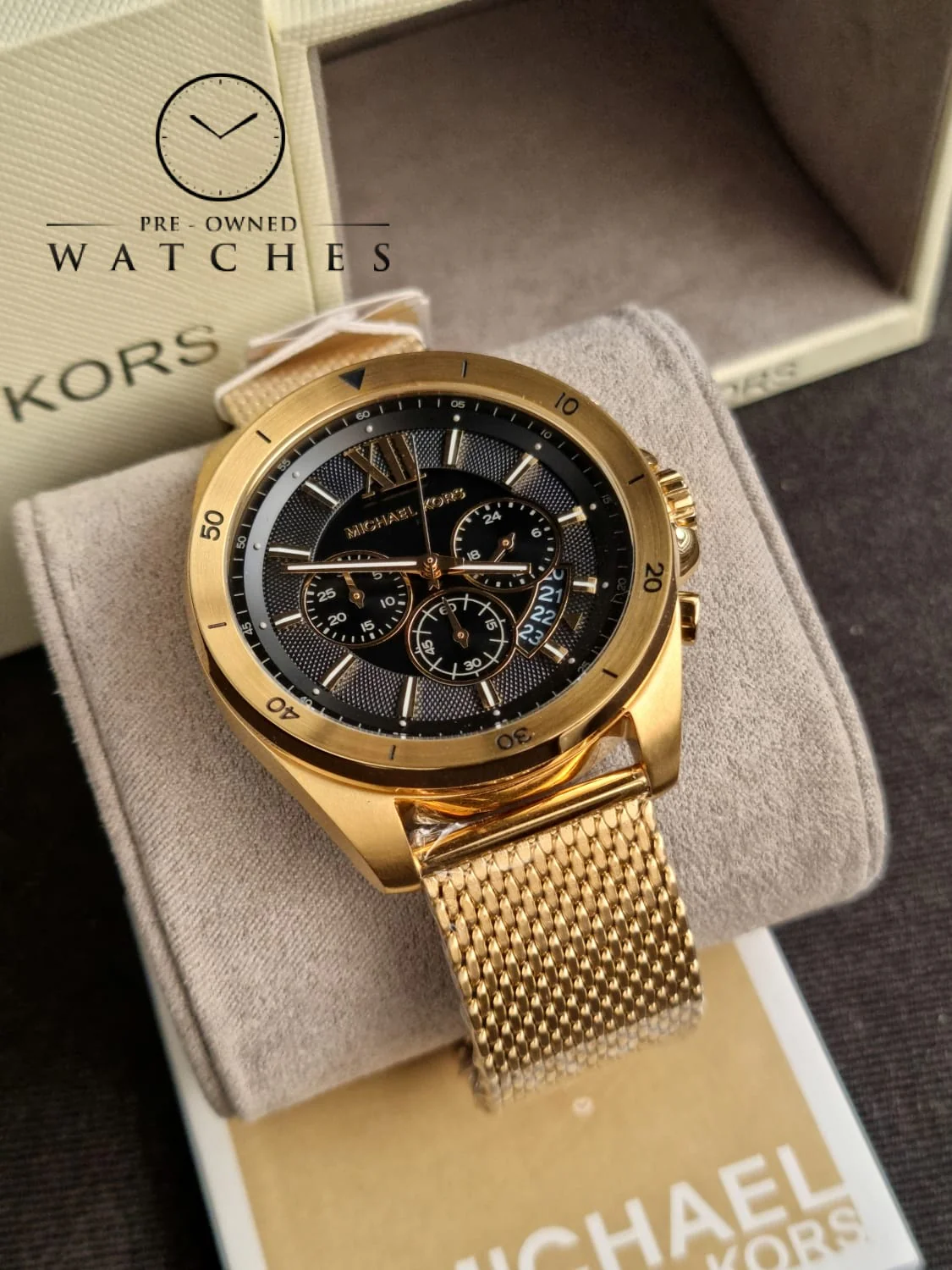 MICHAEL KORS Brecken Chronograph Quartz Black Dial Men's Watch MK8867 - Image 3