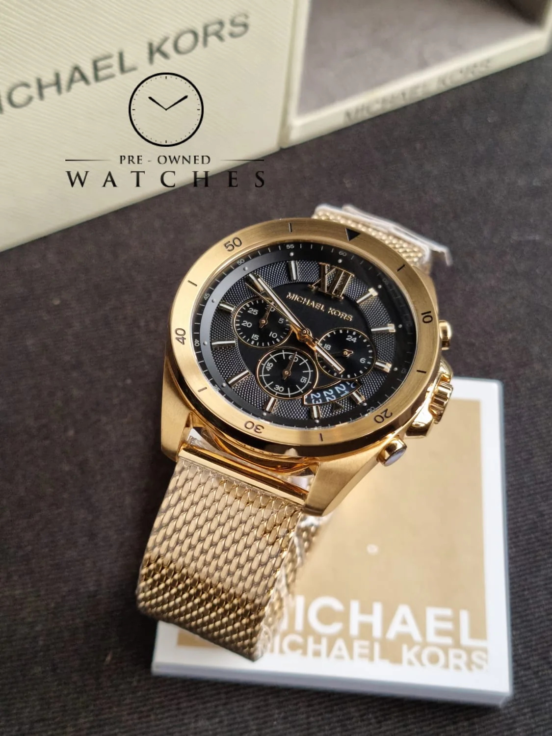 MICHAEL KORS Brecken Chronograph Quartz Black Dial Men's Watch MK8867 - Image 4