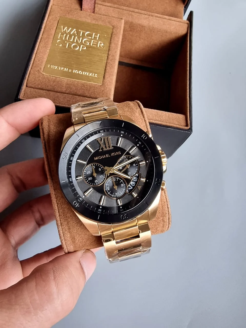 MICHAEL KORS Brecken Chronograph Quartz Crystal Black Dial Men's Watch MK8848 - Image 2