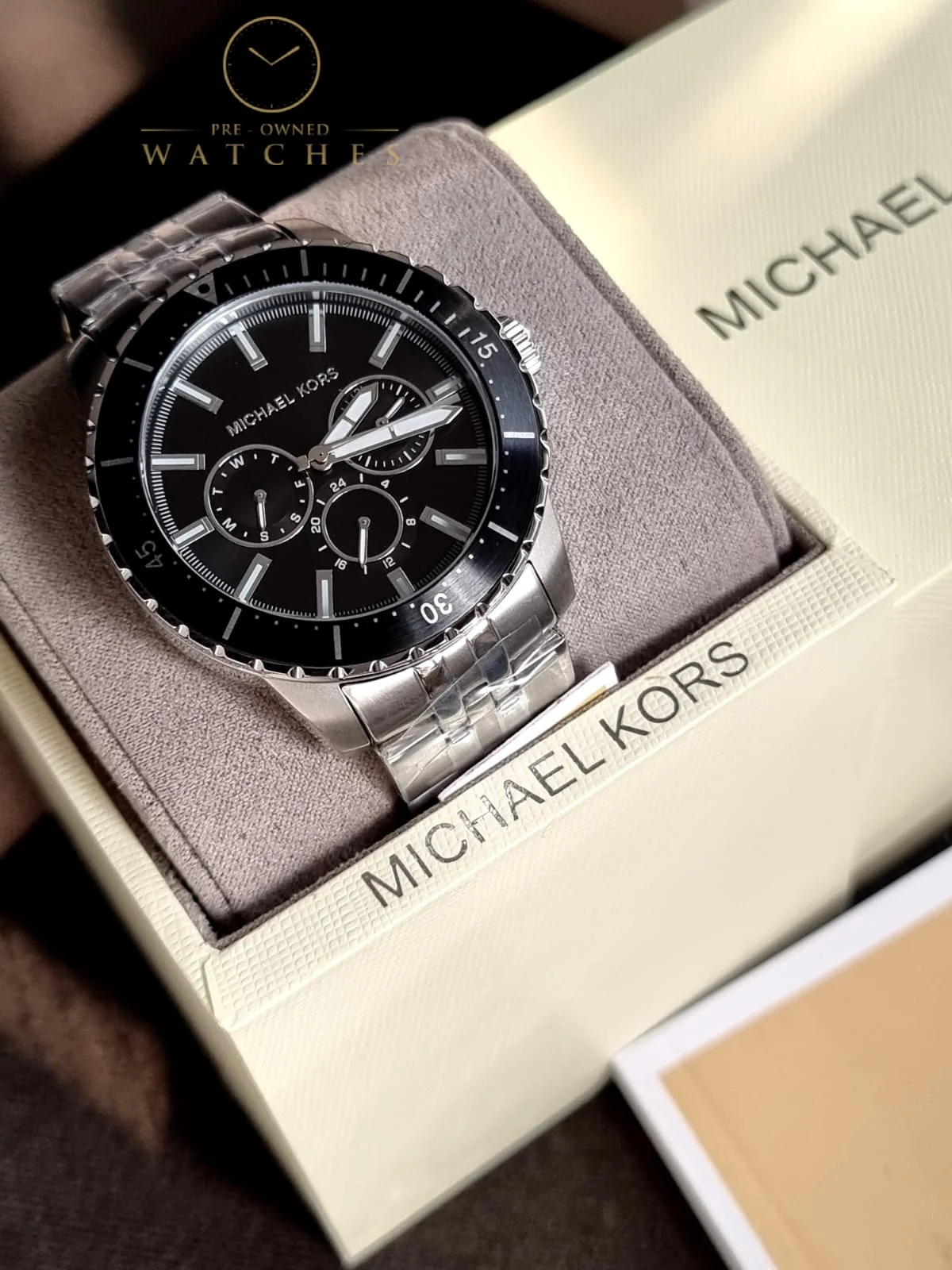 MICHAEL KORS Cunningham Quartz Black Dial Men's Watch MK7156 - Image 7