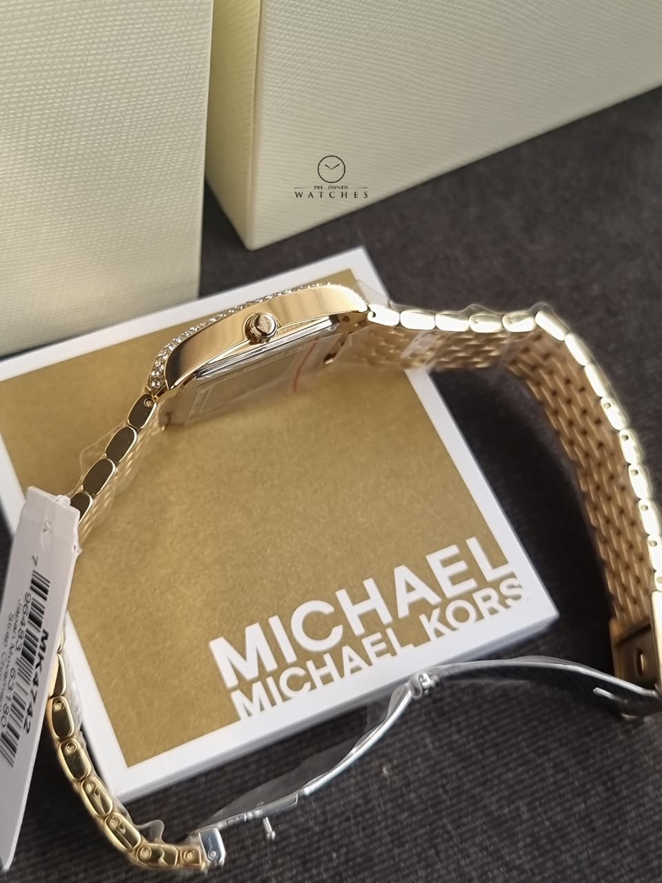 Michael Kors Emery Three-Hand Gold-Tone Stainless Steel Women's Watch (Model: MK4742) - Image 2