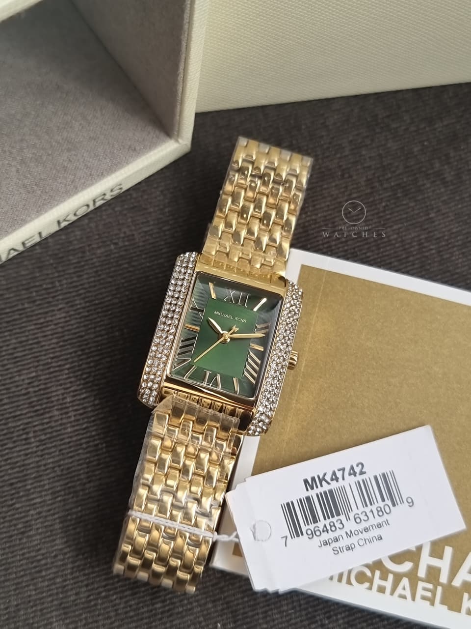 Michael Kors Emery Three-Hand Gold-Tone Stainless Steel Women's Watch (Model: MK4742) - Image 4