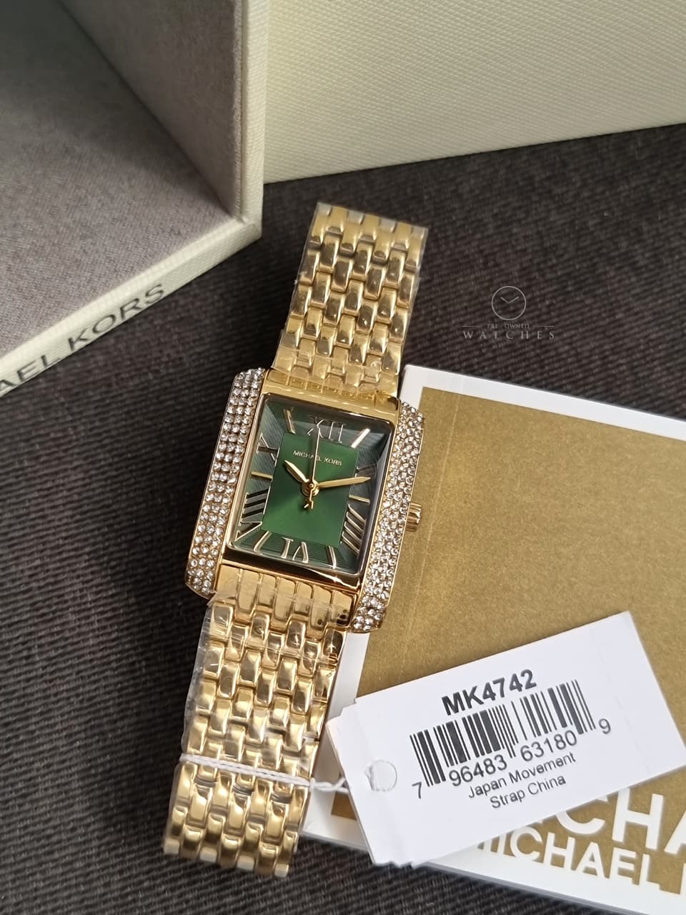 Michael Kors Emery Three-Hand Gold-Tone Stainless Steel Women's Watch (Model: MK4742) - Image 5