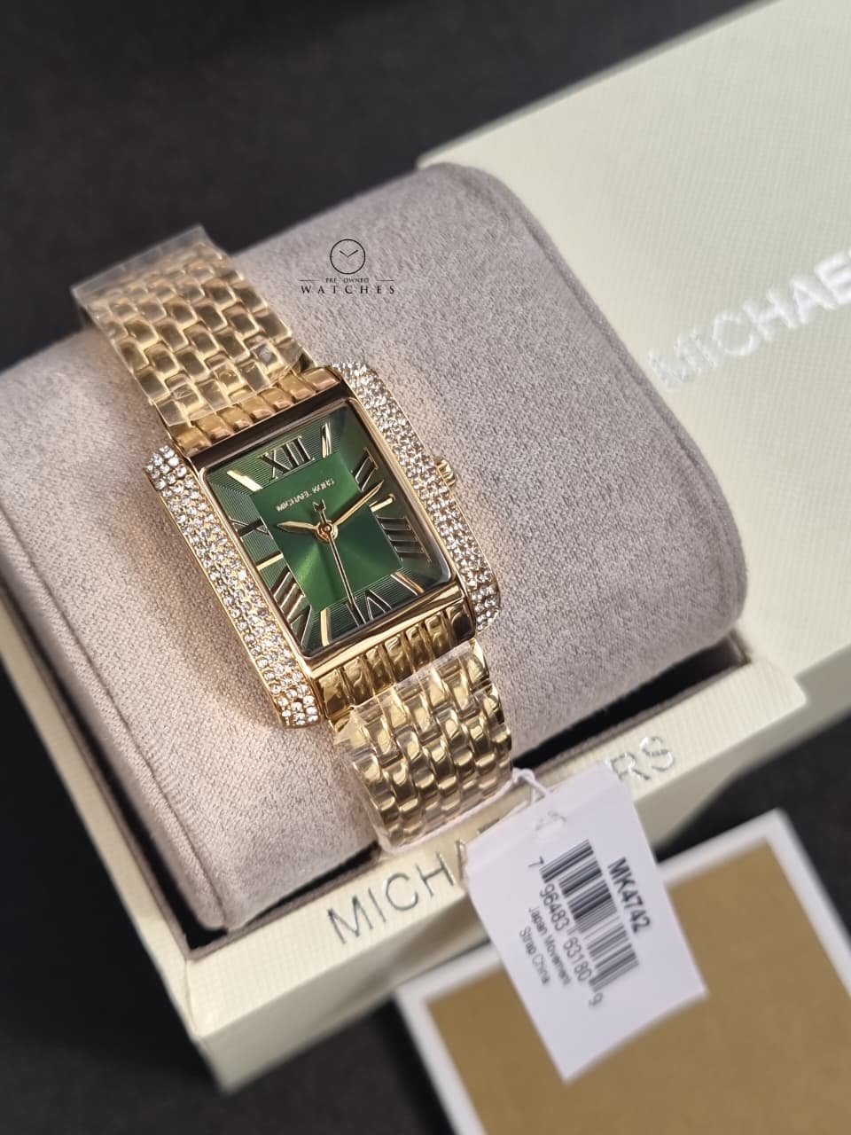 Michael Kors Emery Three-Hand Gold-Tone Stainless Steel Women's Watch (Model: MK4742) - Image 6