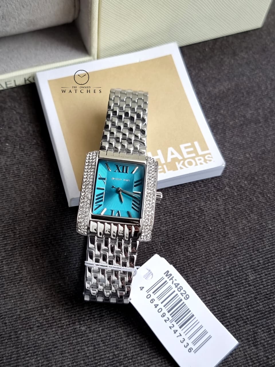 Michael Kors Emery Women's Watch, Rectangular Stainless Steel Watch for Women with Steel mk4829 - Image 2