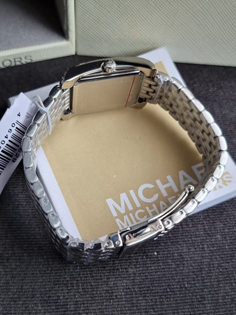 Michael Kors Emery Women's Watch, Rectangular Stainless Steel Watch for Women with Steel mk4829 - Image 3