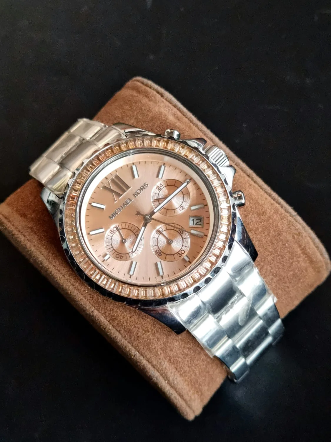 MICHAEL KORS Everest Chronograph Gold Dial Stainless Steel Men's Watch MK5870 - Image 3