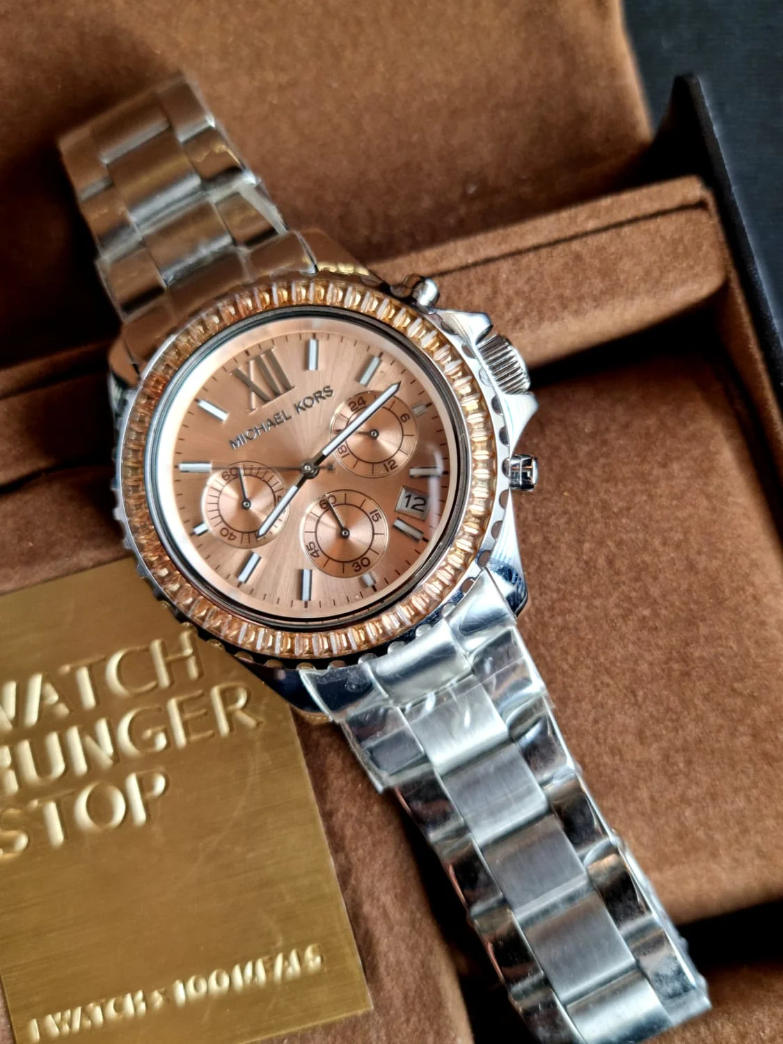 MICHAEL KORS Everest Chronograph Gold Dial Stainless Steel Men's Watch MK5870 - Image 5