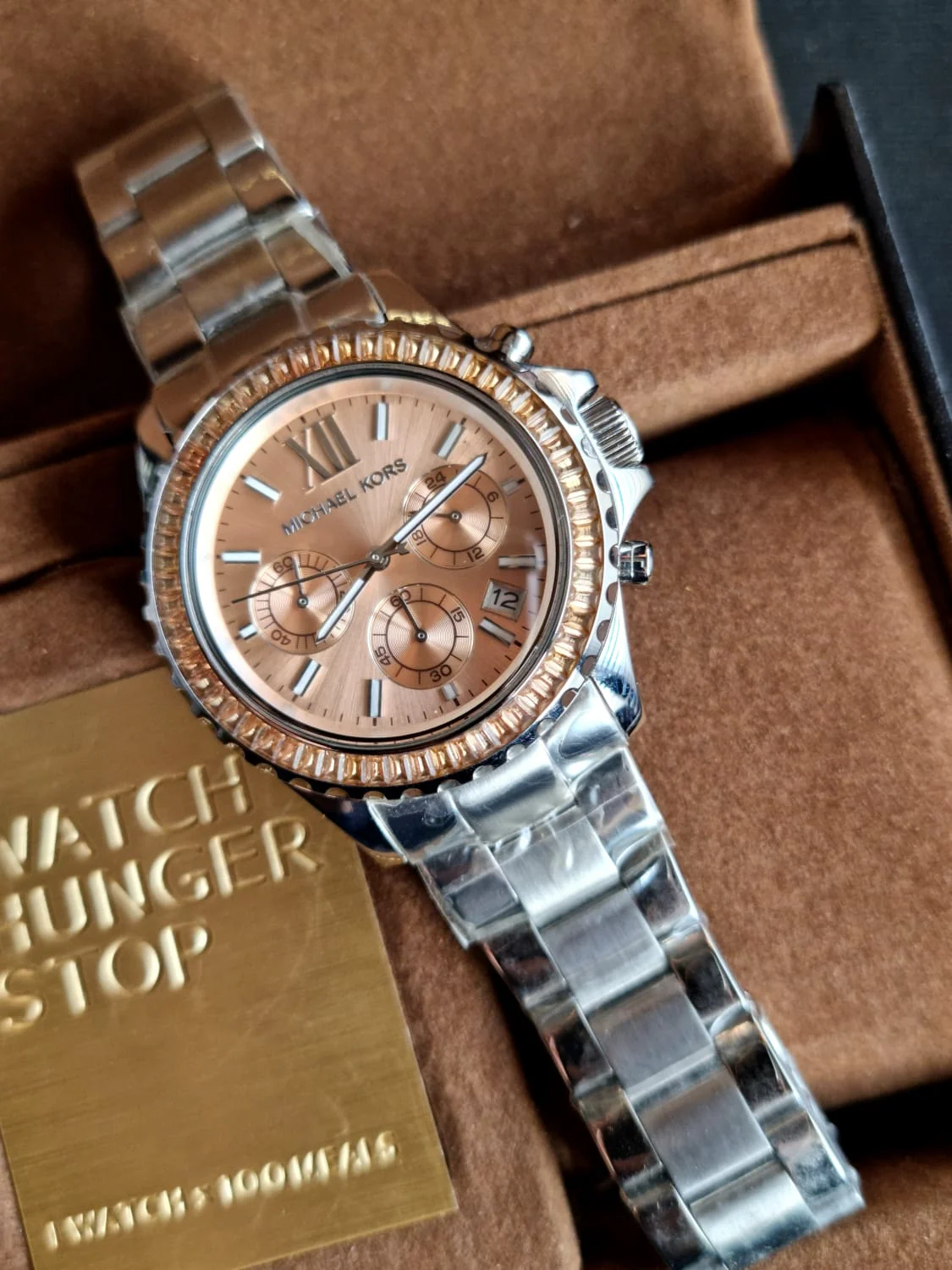 MICHAEL KORS Everest Chronograph Gold Dial Stainless Steel Men's Watch MK5870 - Image 6