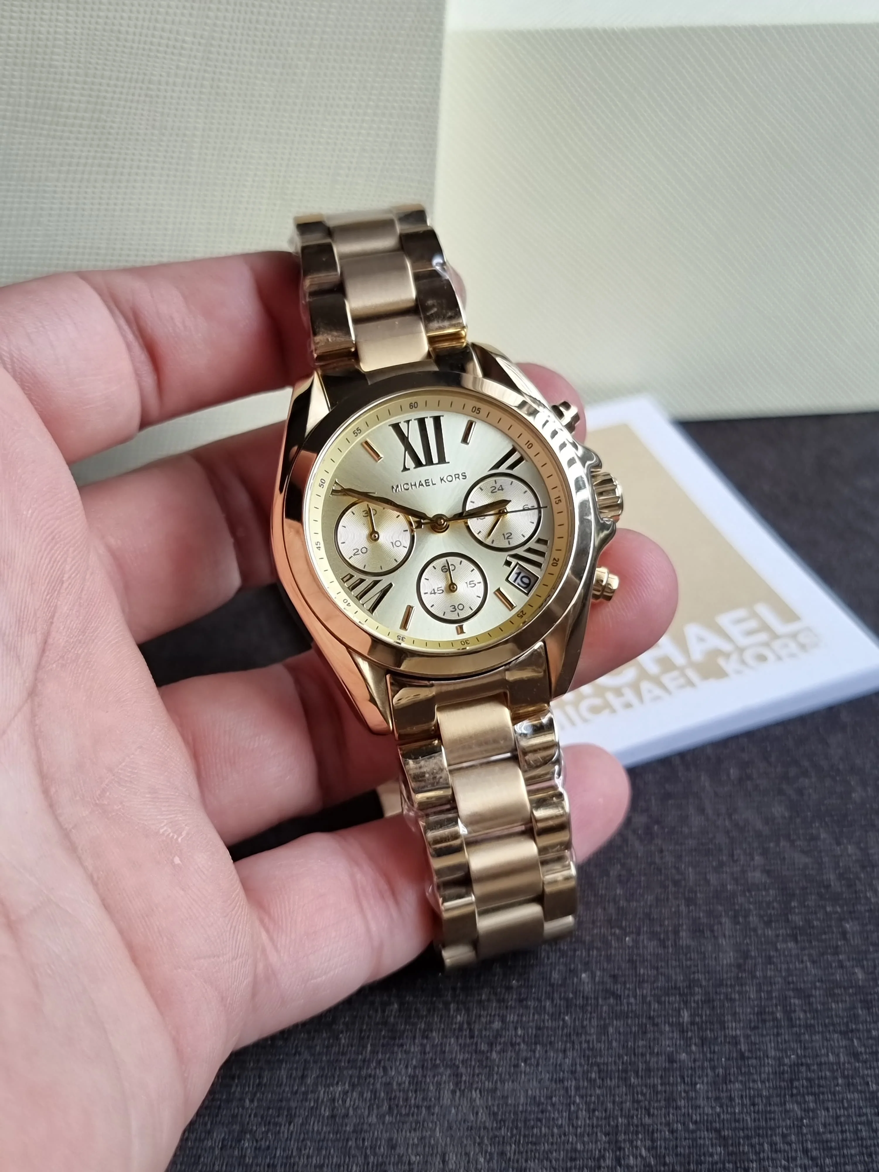 Michael Kors Gold-Tone Mini Bradshaw Watch Mk5798 - Image 2