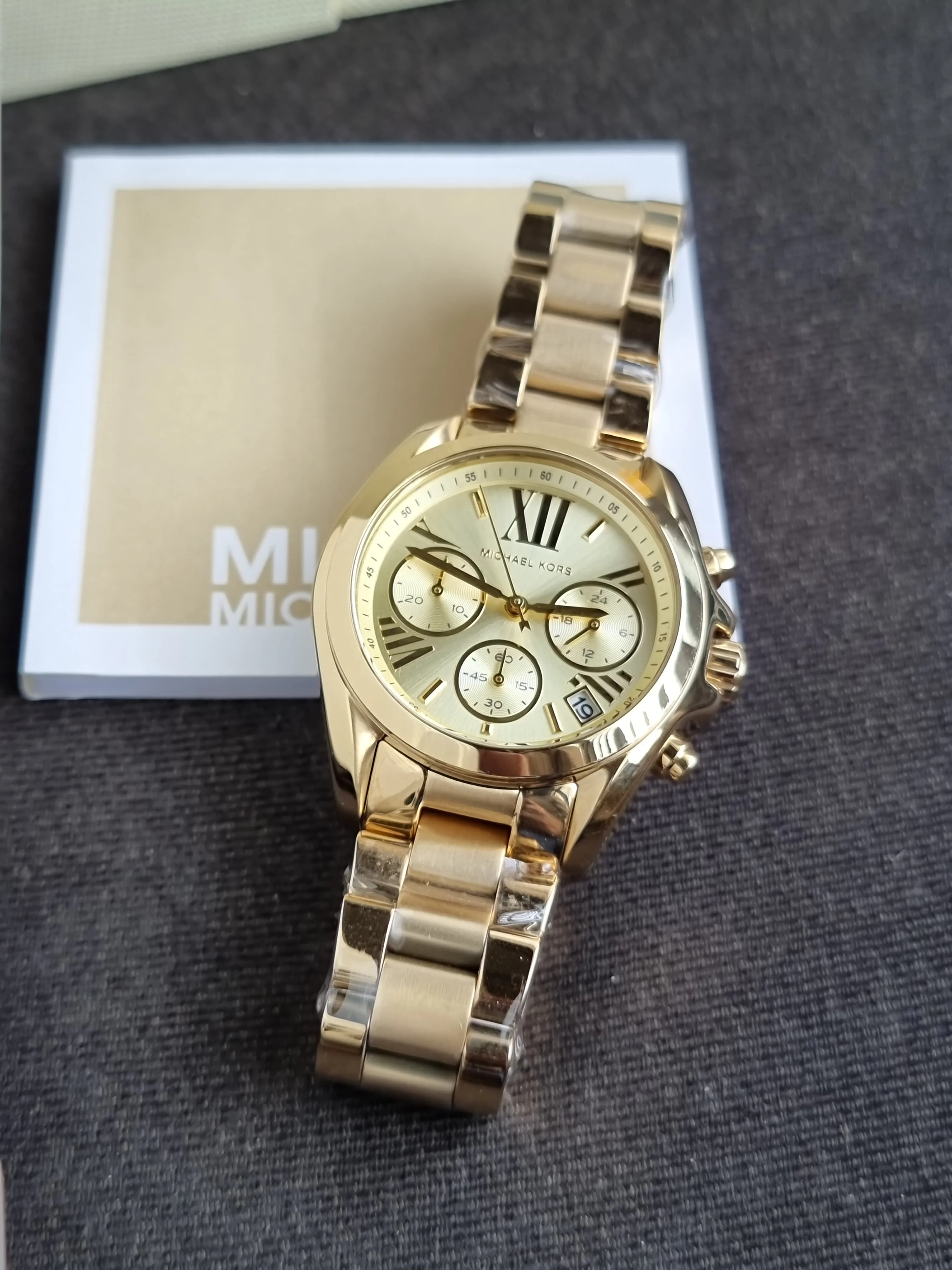 Michael Kors Gold-Tone Mini Bradshaw Watch Mk5798 - Image 4