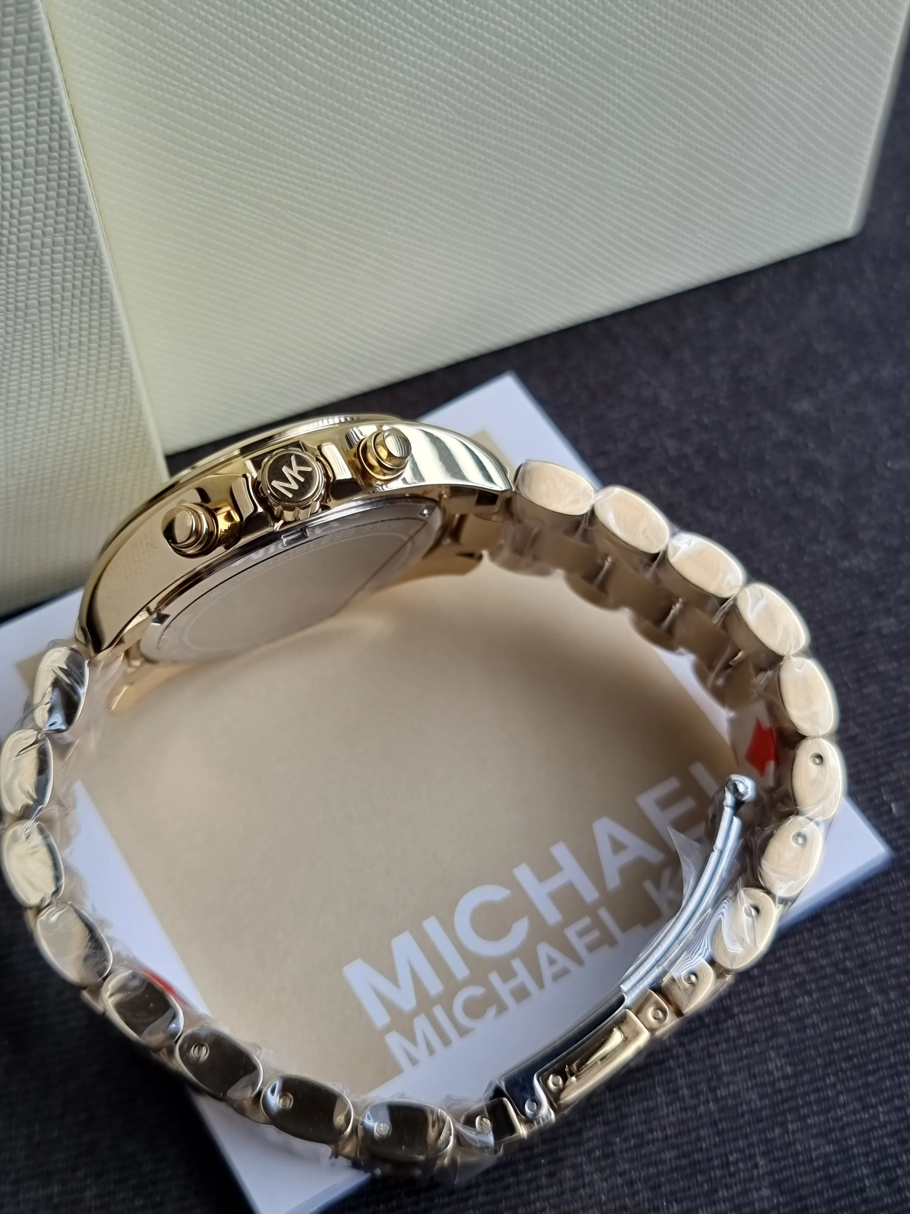 Michael Kors Gold-Tone Mini Bradshaw Watch Mk5798 - Image 6
