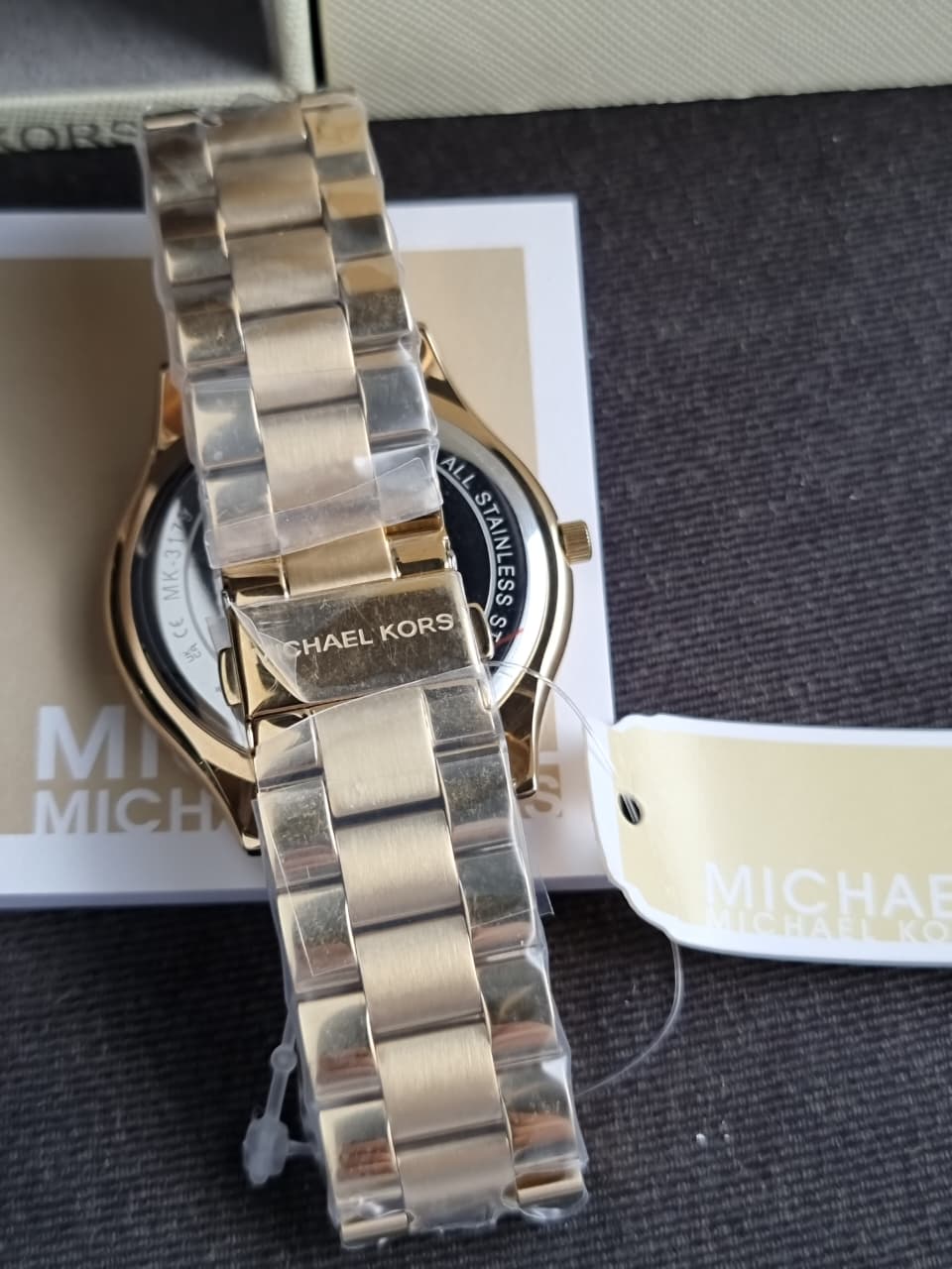 Michael Kors Gold-Tone Slim Runway Watch MK3179 - Image 2