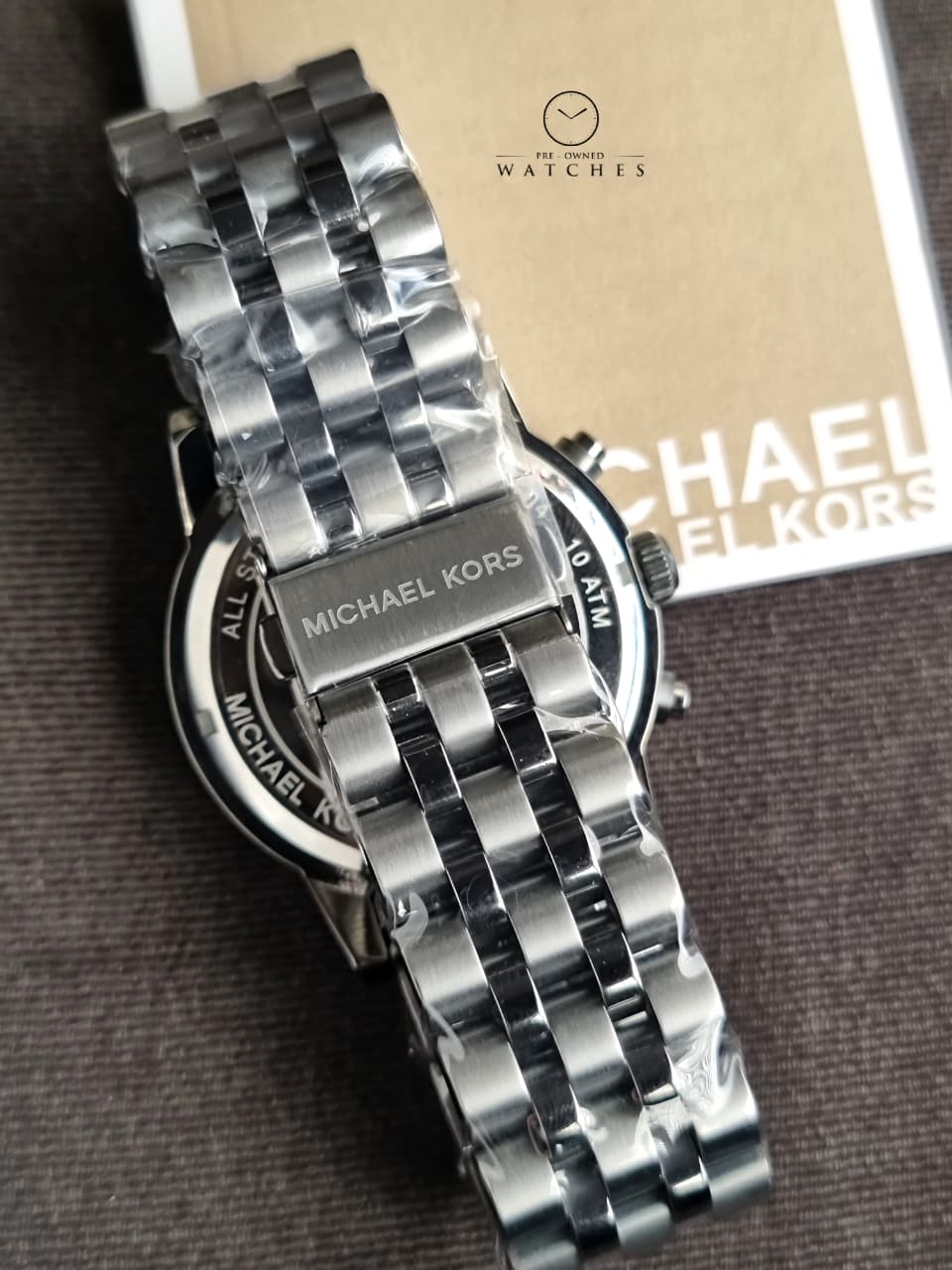 Michael Kors Hutton Gun-Metal Watch MKO1164 (WITHOUT TAG ) - Image 6