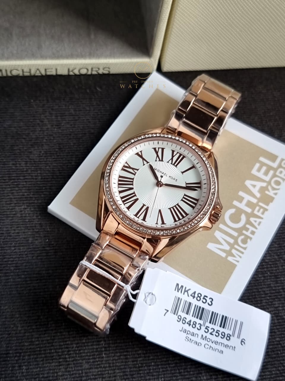 Michael Kors Kacie Pink Quartz Stainless Steel Watch MK4853
