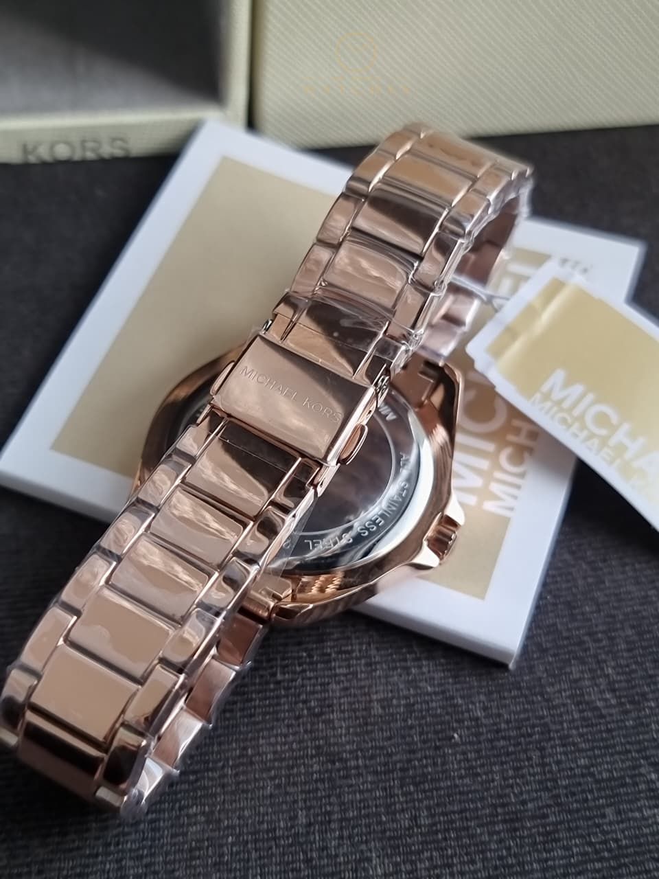 Michael Kors Kacie Pink Quartz Stainless Steel Watch MK4853 - Image 4