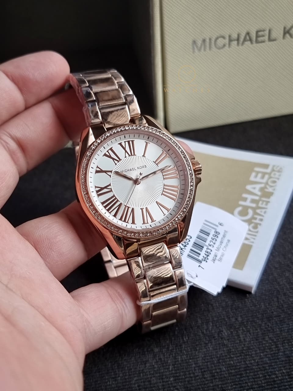 Michael Kors Kacie Pink Quartz Stainless Steel Watch MK4853 - Image 5