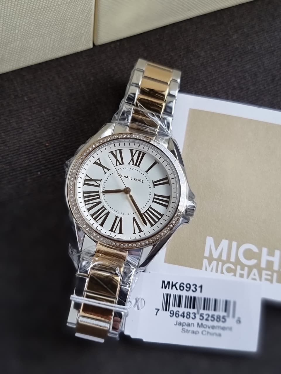 Michael Kors Kacie Two-Tone Womens Glitz White Dial Crystals Watch MK6931 - Image 6