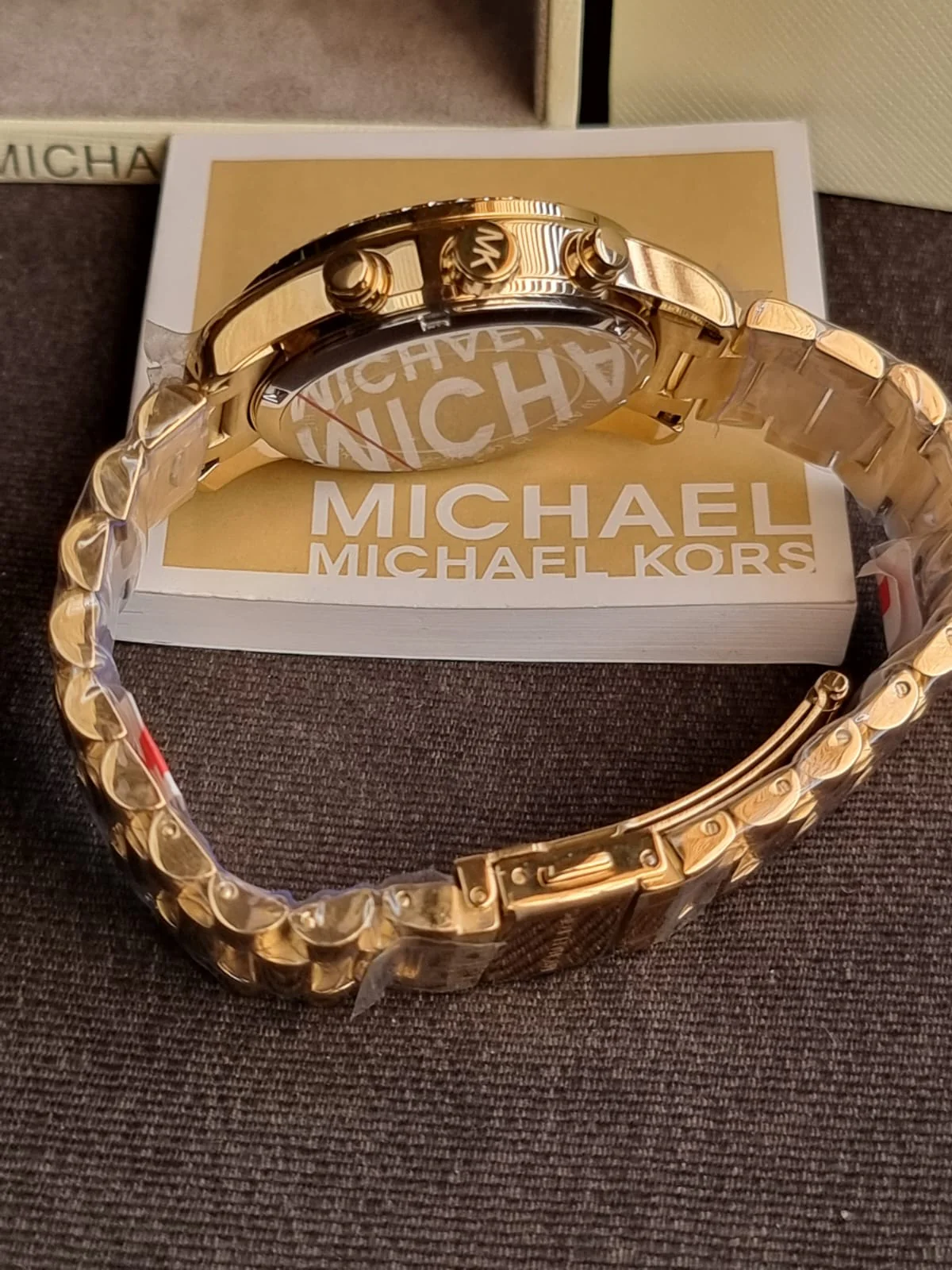Michael Kors Ladies Watch Dark Purple Dial Chronograph Quartz Watch - Image 4