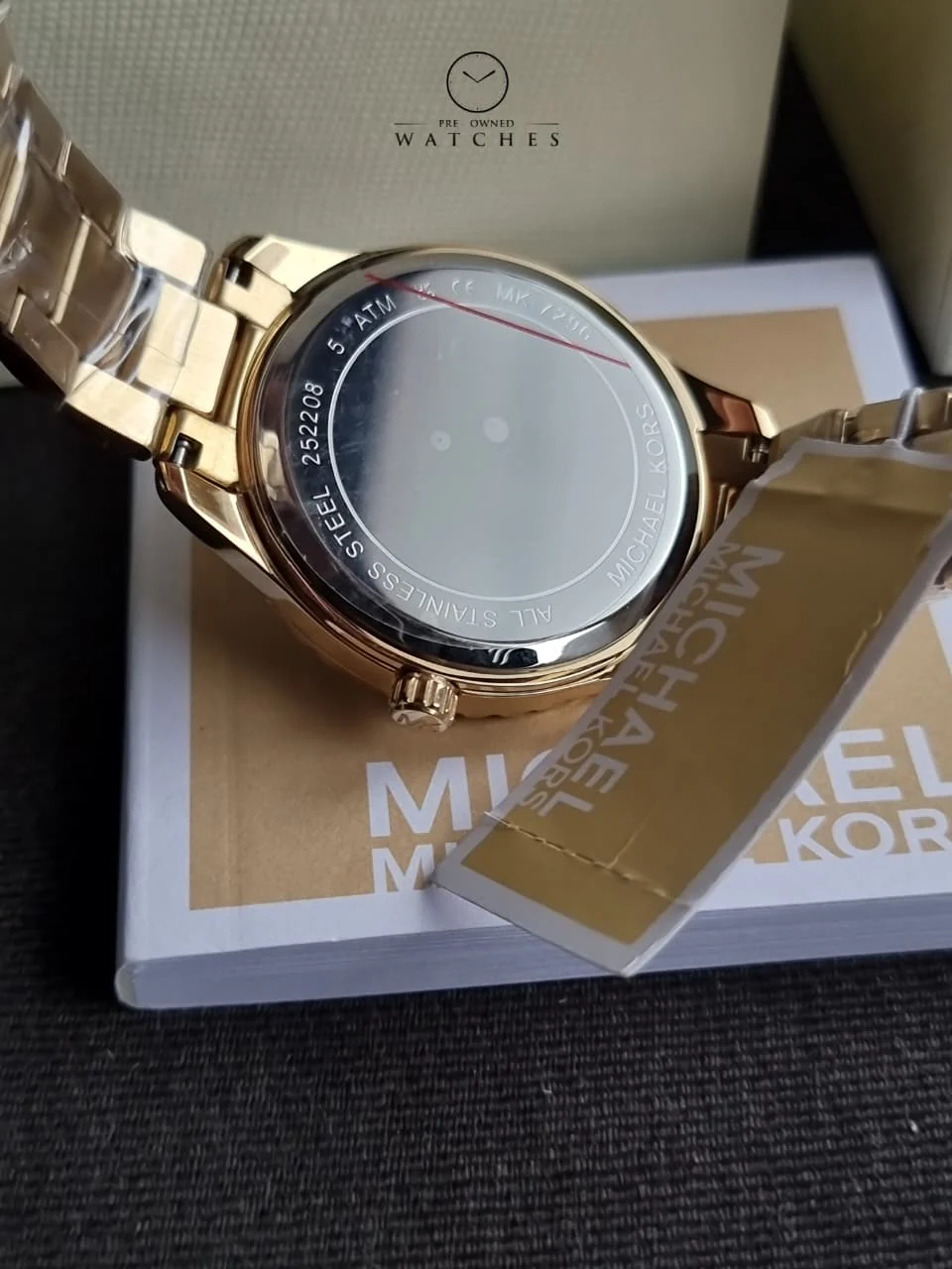Michael Kors Layton Analog Brown Dial Women's Watch-MK7296 - Image 3