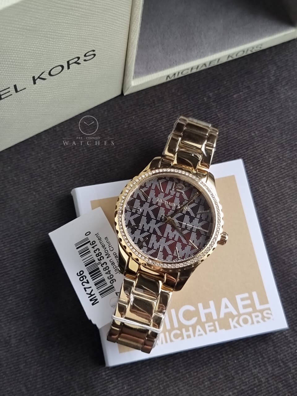 Michael Kors Layton Analog Brown Dial Women's Watch-MK7296 - Image 4