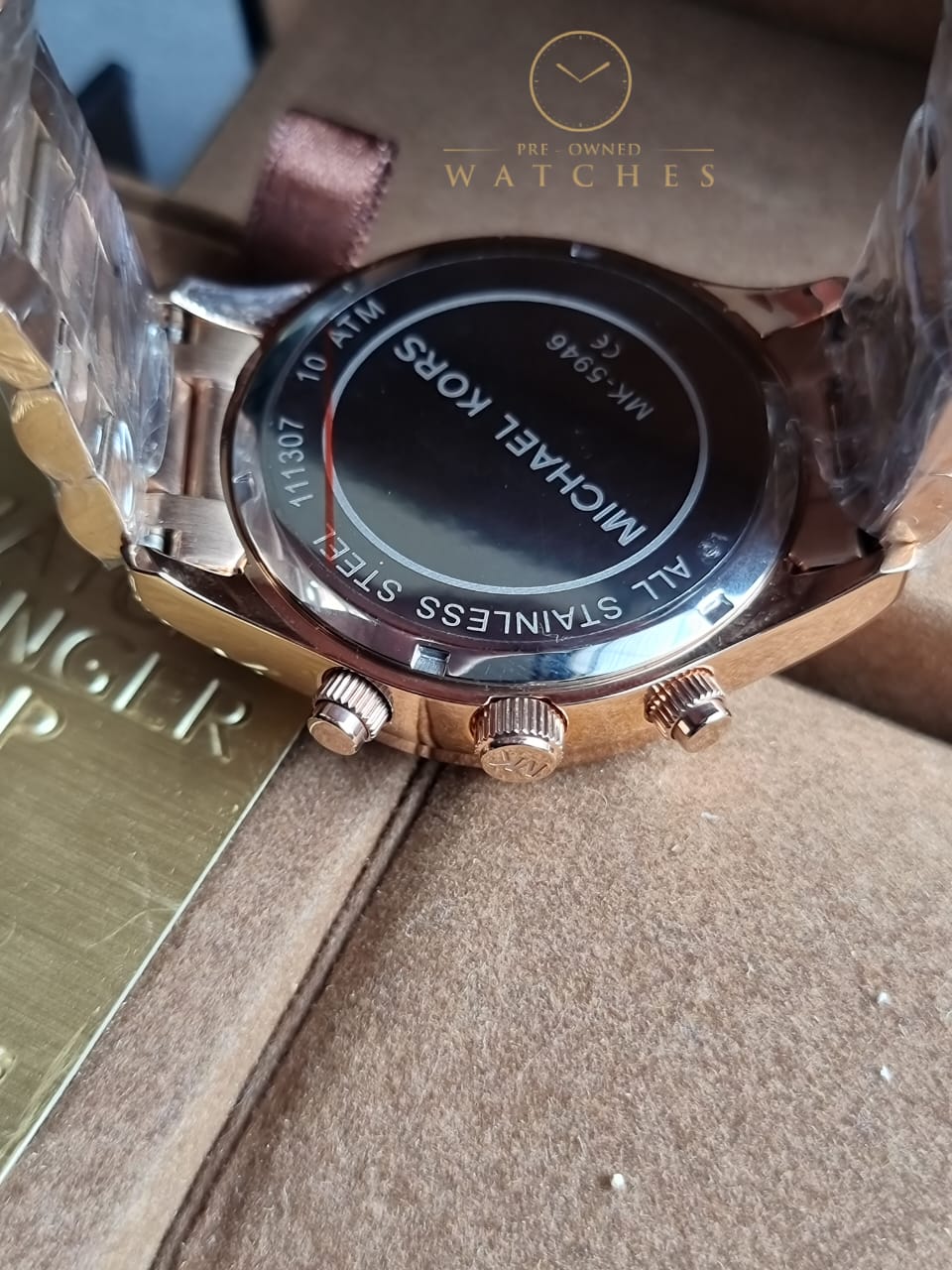 Michael Kors Layton Pave Dial Rose Gold-Tone Ladies Watch MK5946 - Image 5