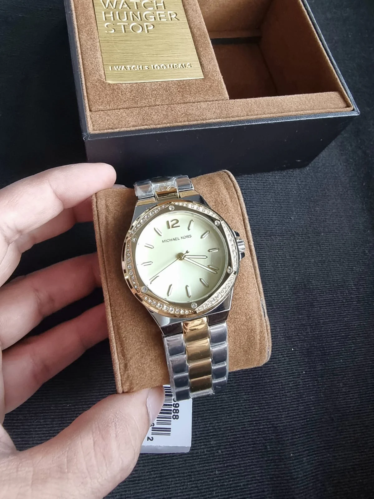 Michael Kors Lennox Analog Gold Dial Women's Watch-MK6988 - Image 13