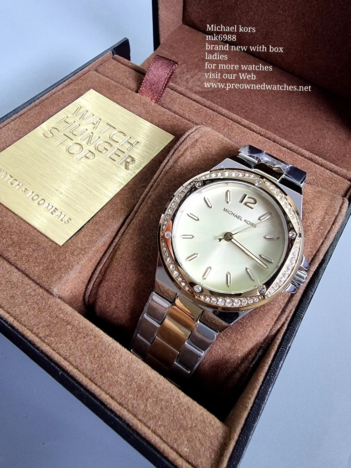 Michael Kors Lennox Analog Gold Dial Women's Watch-MK6988 - Image 15