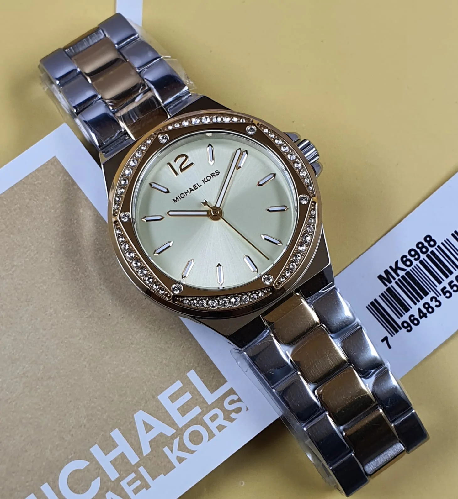 Michael Kors Lennox Analog Gold Dial Women's Watch-MK6988 - Image 5