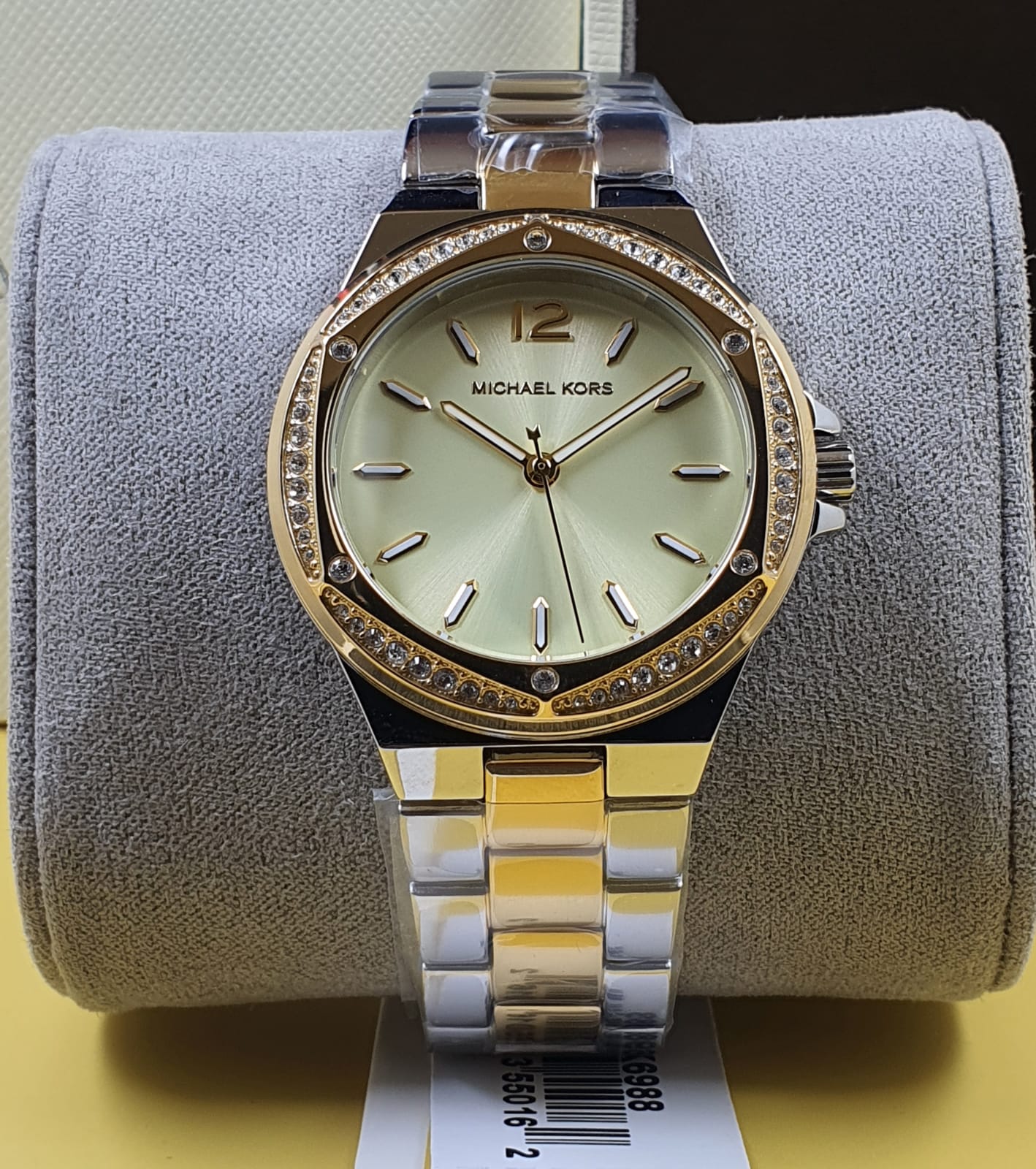Michael Kors Lennox Analog Gold Dial Women's Watch-MK6988 - Image 8