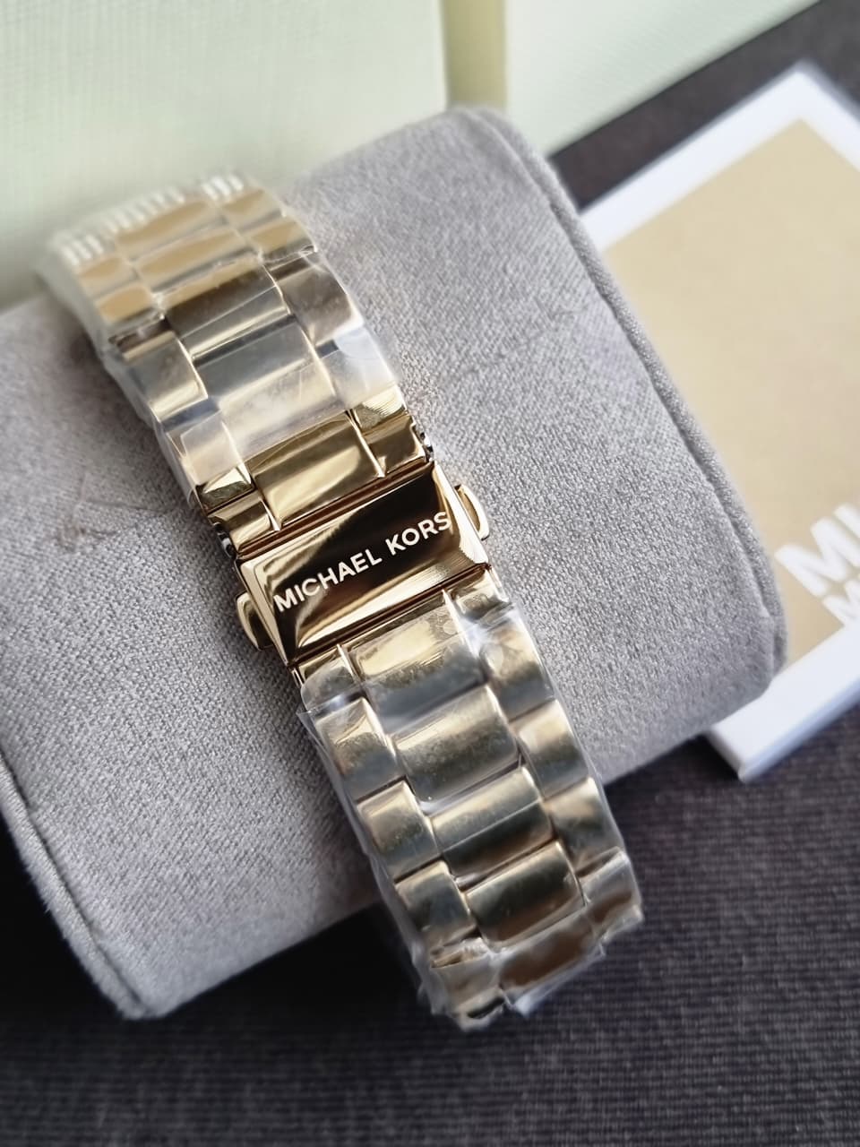 Michael Kors Lennox Gold Stainless Steel White Dial Quartz Watch for Ladies - MK6991 - Image 5