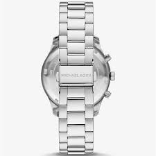 Michael Kors Lennox Three-Hand Green Dial Silver Steel Strap Watch for Women - MK7463 - Image 4