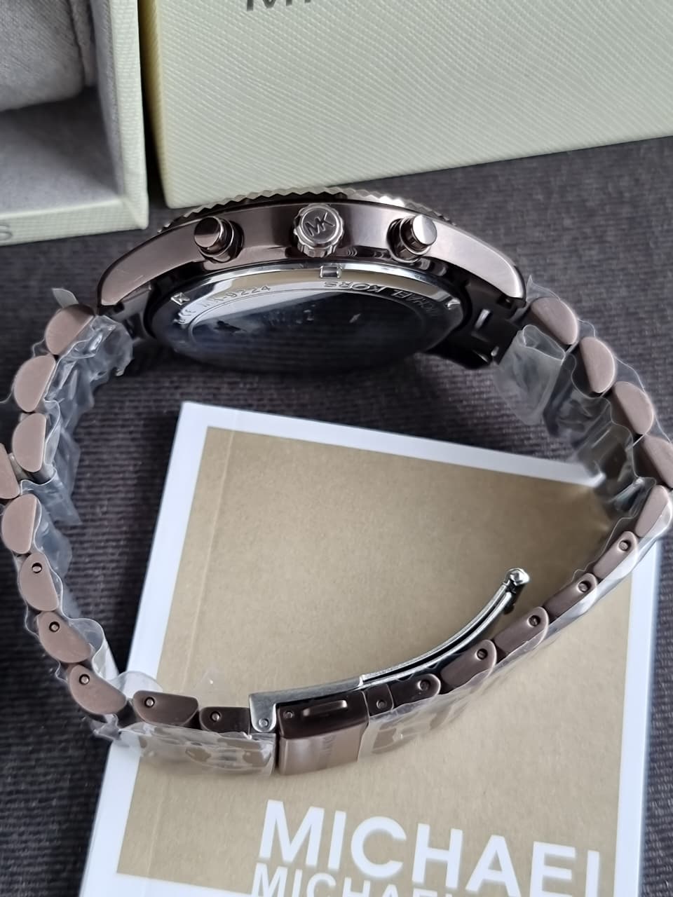Michael Kors Lexington Brown Watch MK9224 Men's Luxury Steel Watch - Image 5
