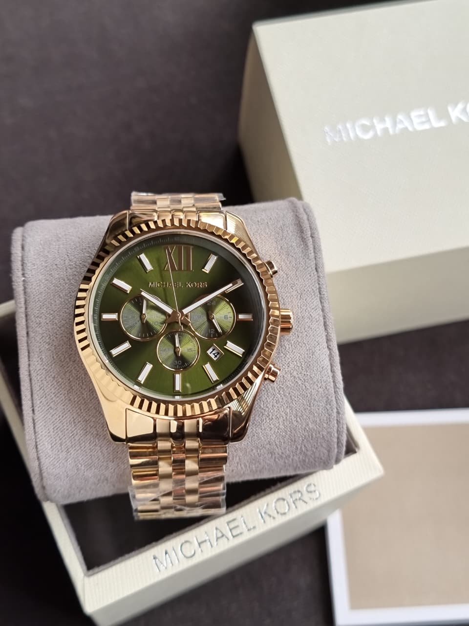 MICHAEL KORS Lexington Chronograph Green Dial Men's Watch MK8446 - Image 4