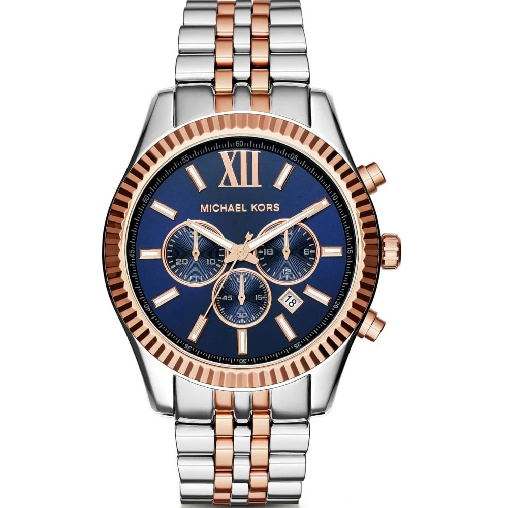 MICHAEL KORS Lexington Chronograph Navy Dial Men's Watch MK8412