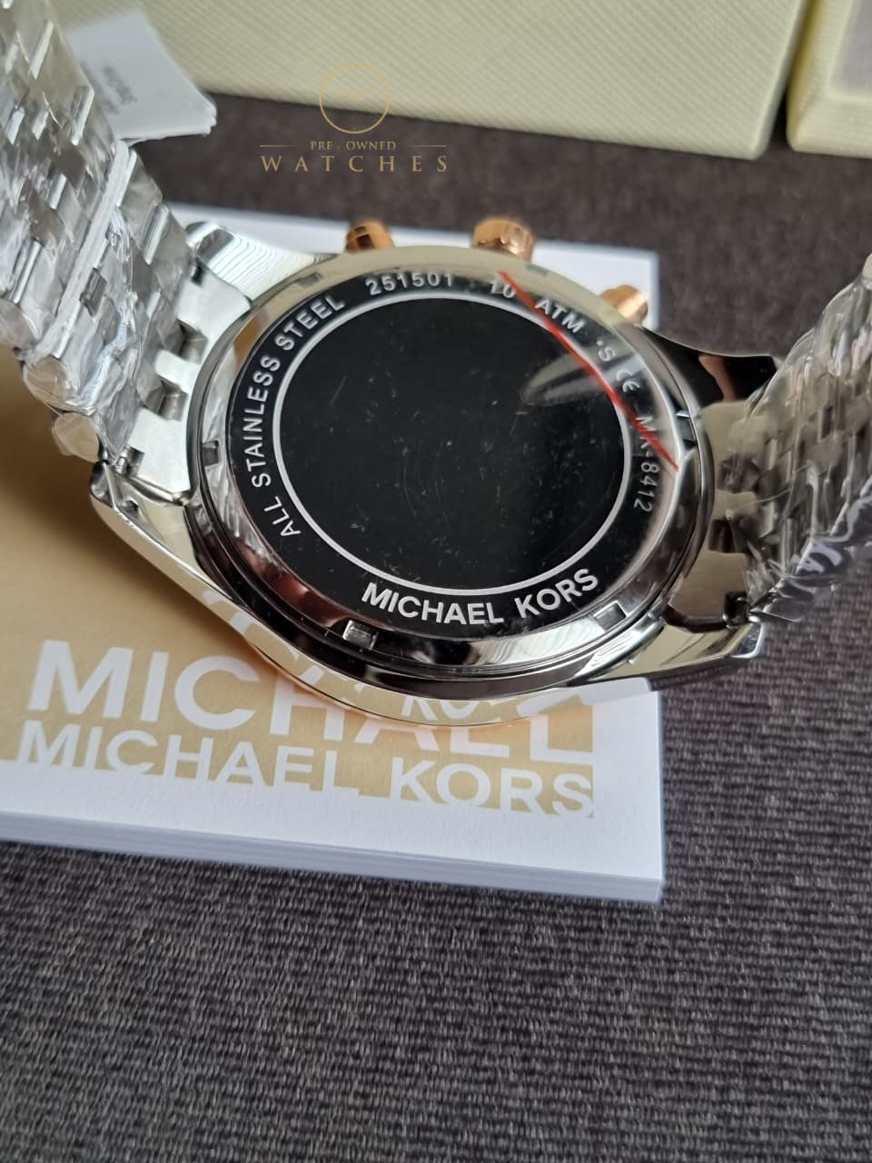 MICHAEL KORS Lexington Chronograph Navy Dial Men's Watch MK8412 - Image 5