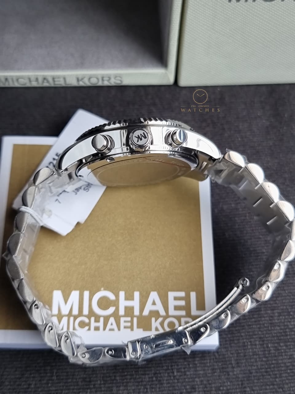 Michael Kors Lexington Chronograph Stainless Steel Watch MK7215 - Image 7