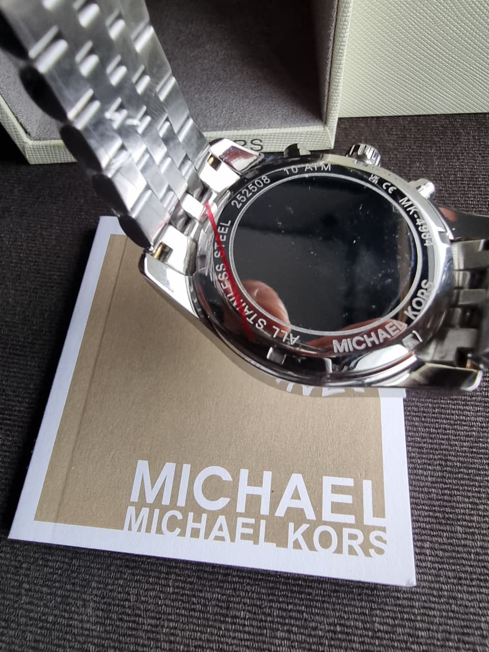 Michael Kors Lexington Green Dial Two-Tone Chronograph Women's Watch 38mm – MK4984 - Image 6