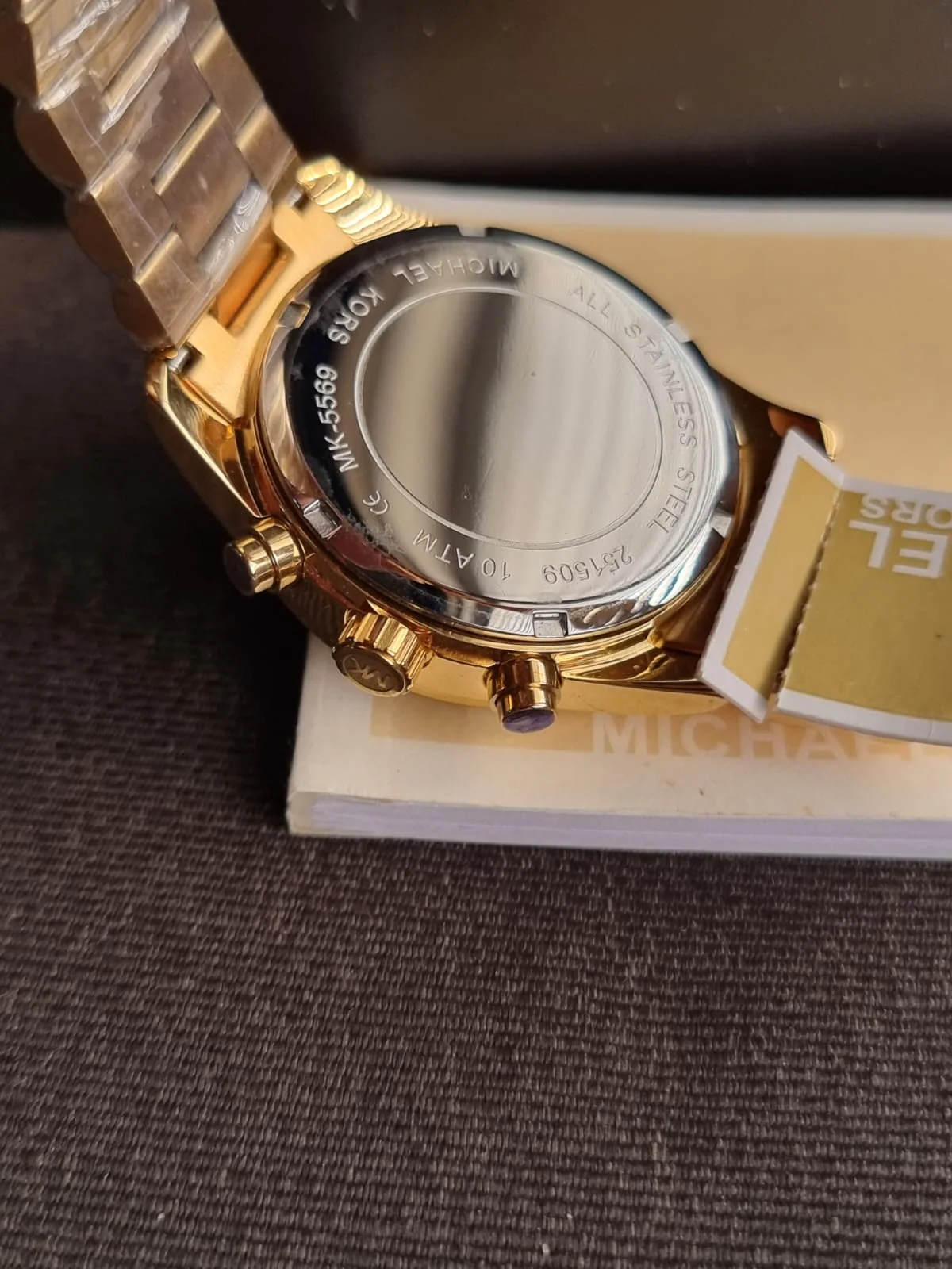 Michael Kors Lexington Lux Chronograph Gold-Tone Stainless Steel Watch MK7276 - Image 2