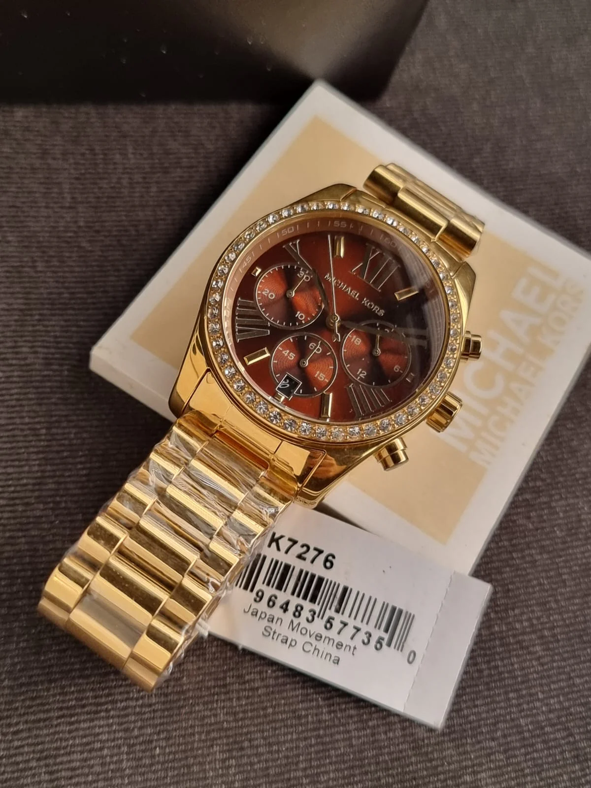 Michael Kors Lexington Lux Chronograph Gold-Tone Stainless Steel Watch MK7276 - Image 3
