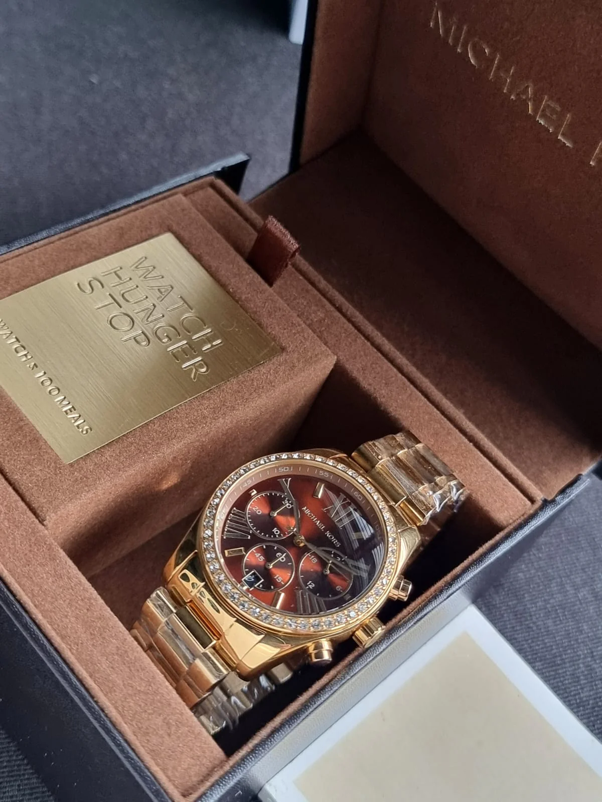 Michael Kors Lexington Lux Chronograph Gold-Tone Stainless Steel Watch MK7276 - Image 4