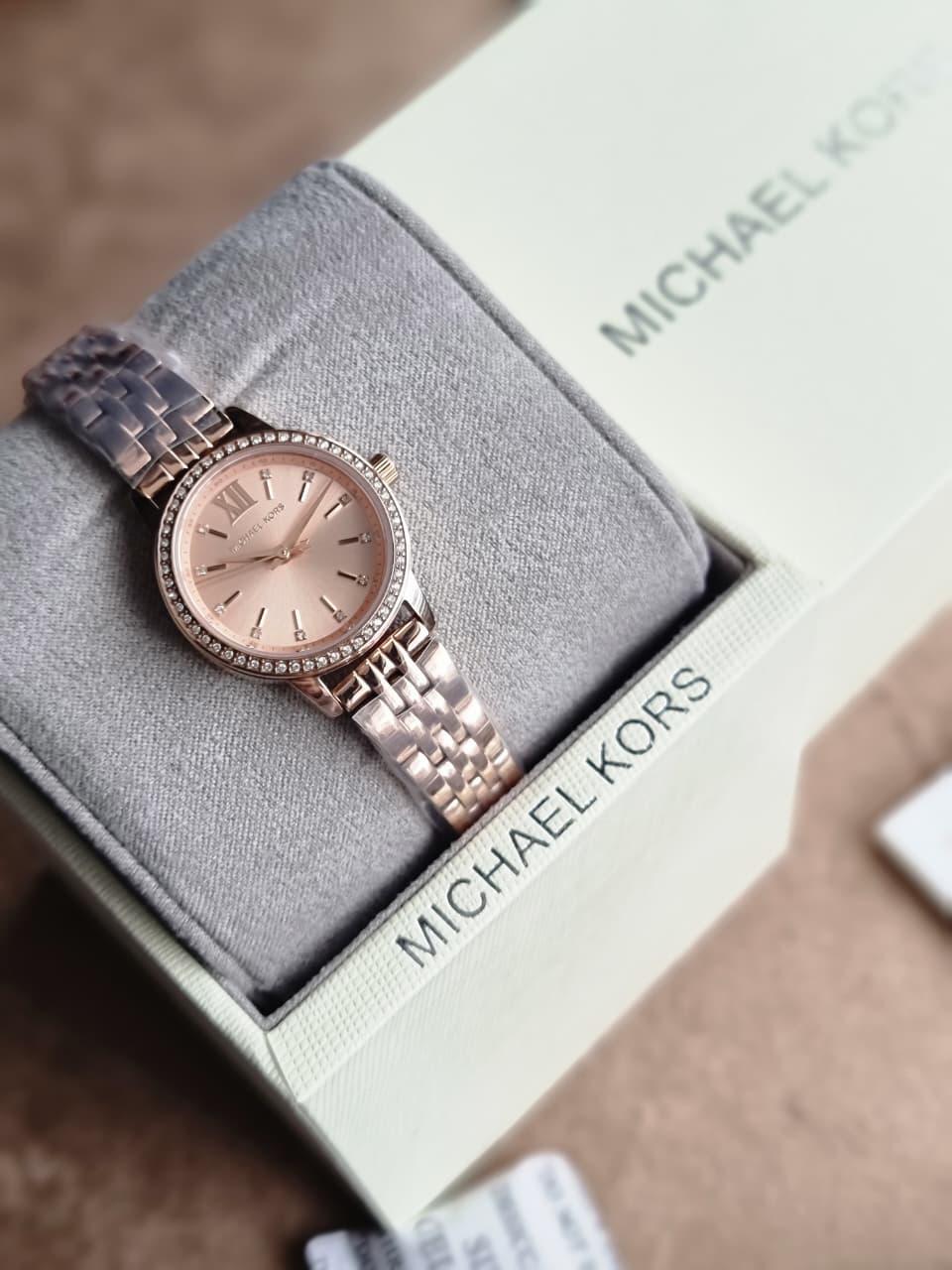 Michael Kors Lexington Rose Gold Stainless Steel Rose Gold Dial Women's Watch – MKO1232 - Image 3