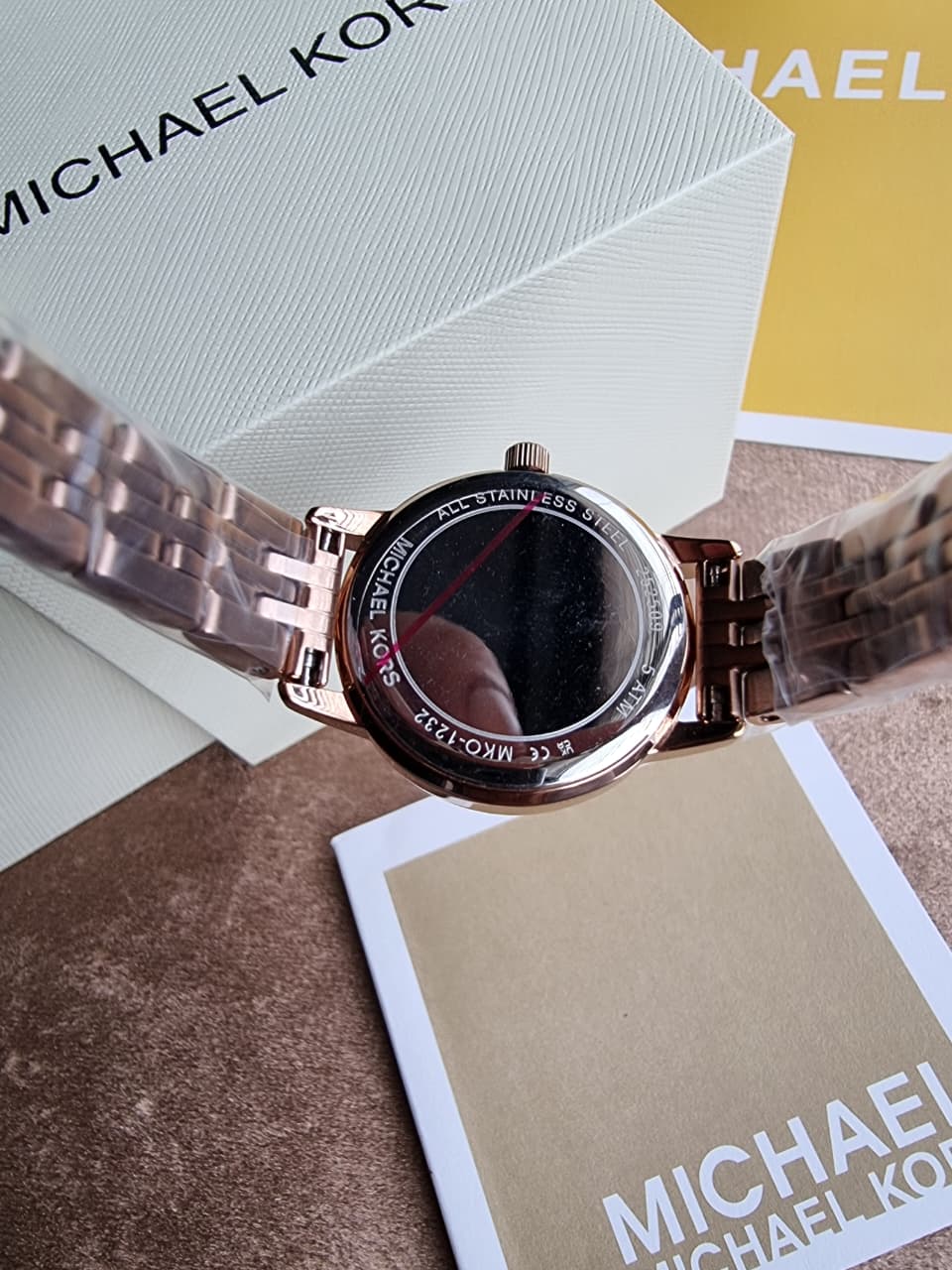 Michael Kors Lexington Rose Gold Stainless Steel Rose Gold Dial Women's Watch – MKO1232 - Image 5