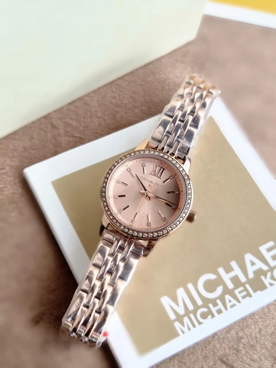 Michael Kors Lexington Rose Gold Stainless Steel Rose Gold Dial Women's Watch – MKO1232 - Image 6