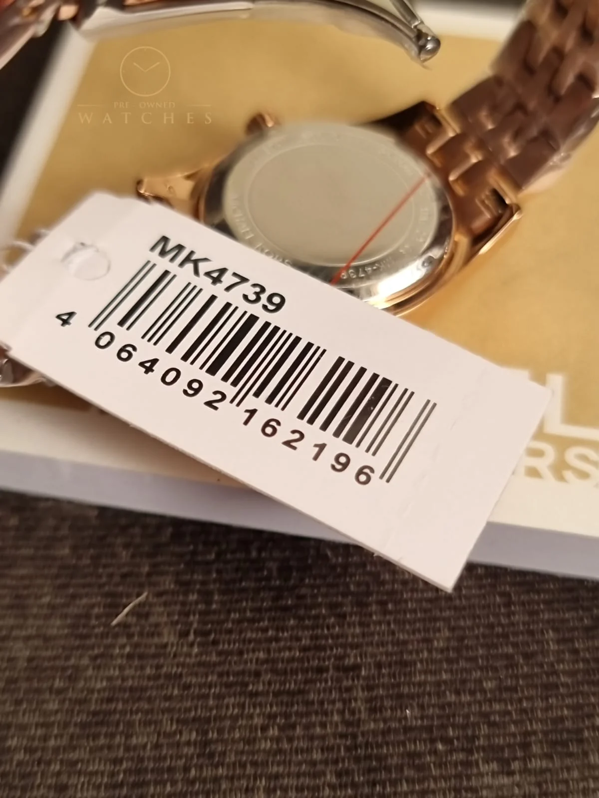 Michael Kors Lexington Three Hand Rose Gold Tone Stainless Steel Watch MK4739 - Image 2