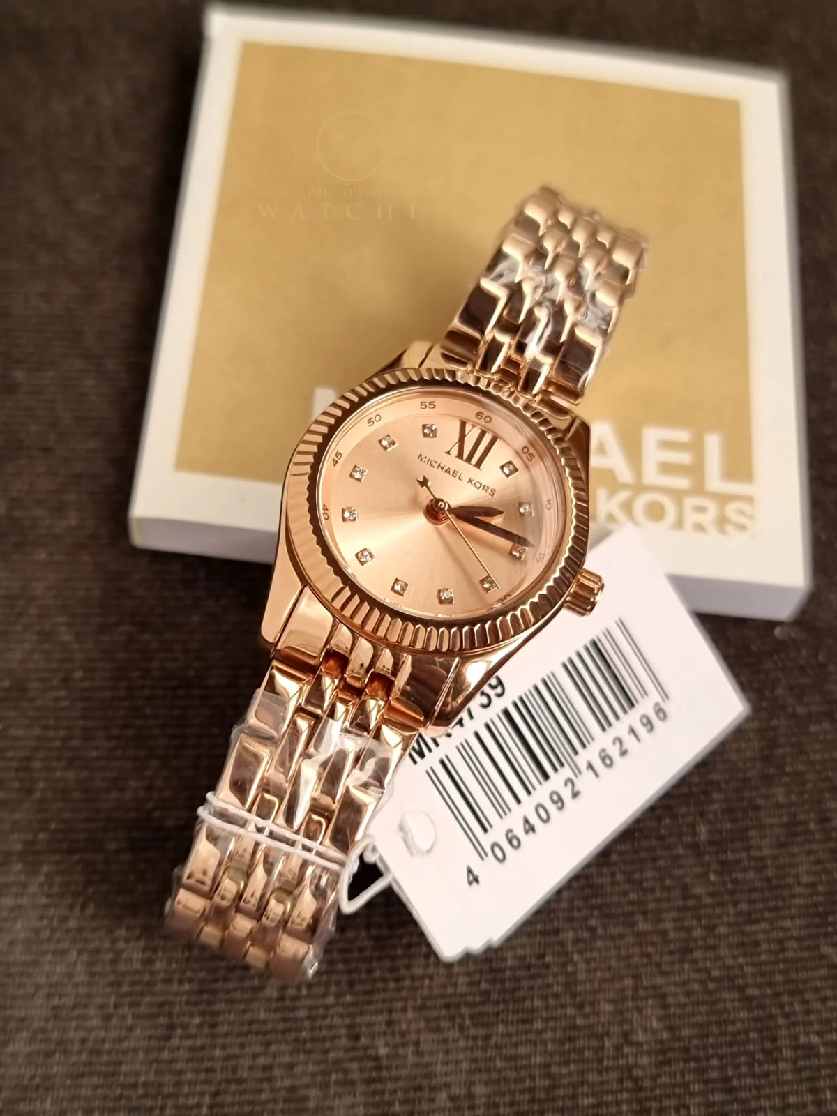 Michael Kors Lexington Three Hand Rose Gold Tone Stainless Steel Watch MK4739 - Image 3