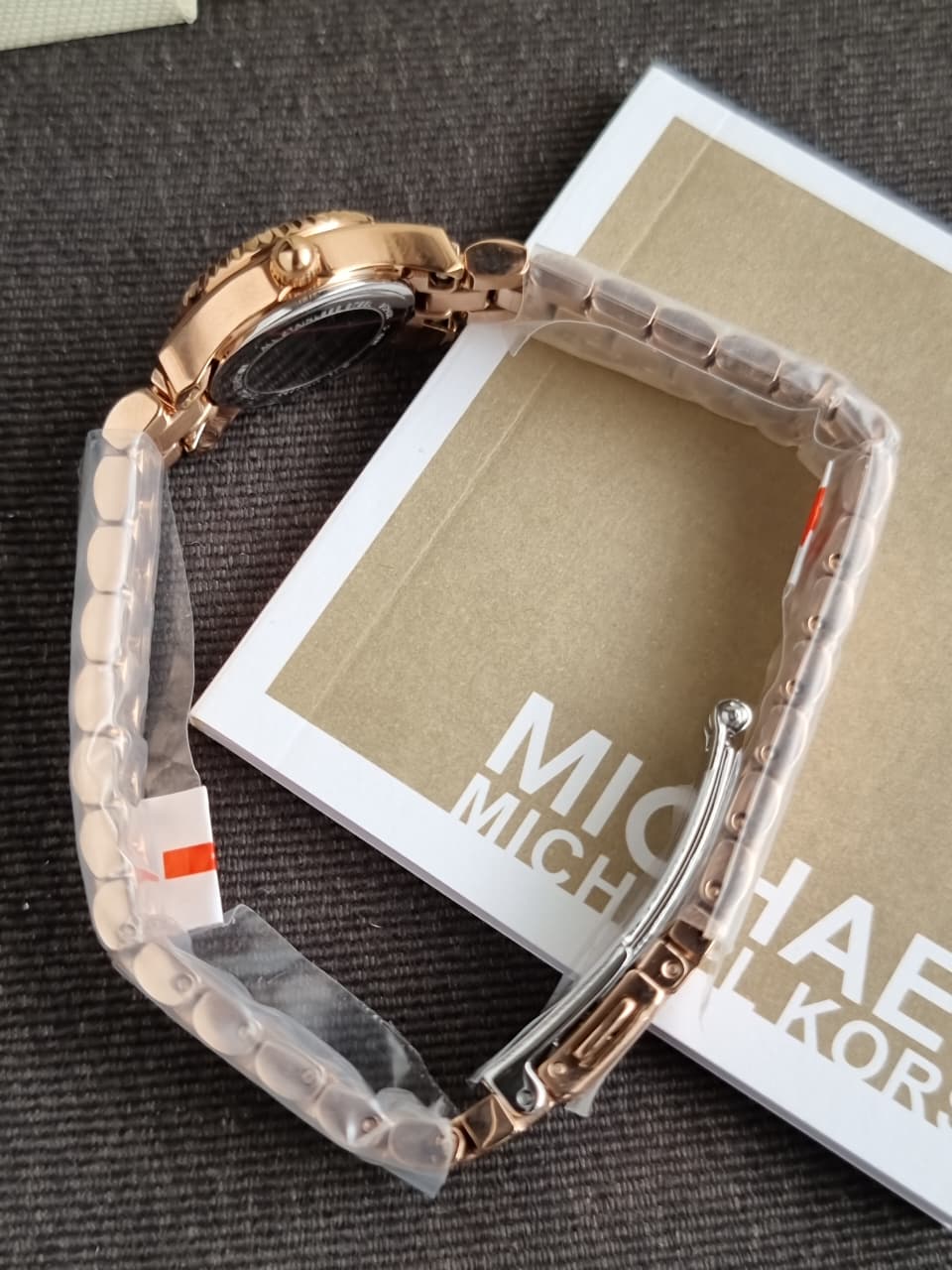 Michael Kors Lexington Three-Hand Rose Gold-Tone Stainless Steel Watch mk4863 - Image 7