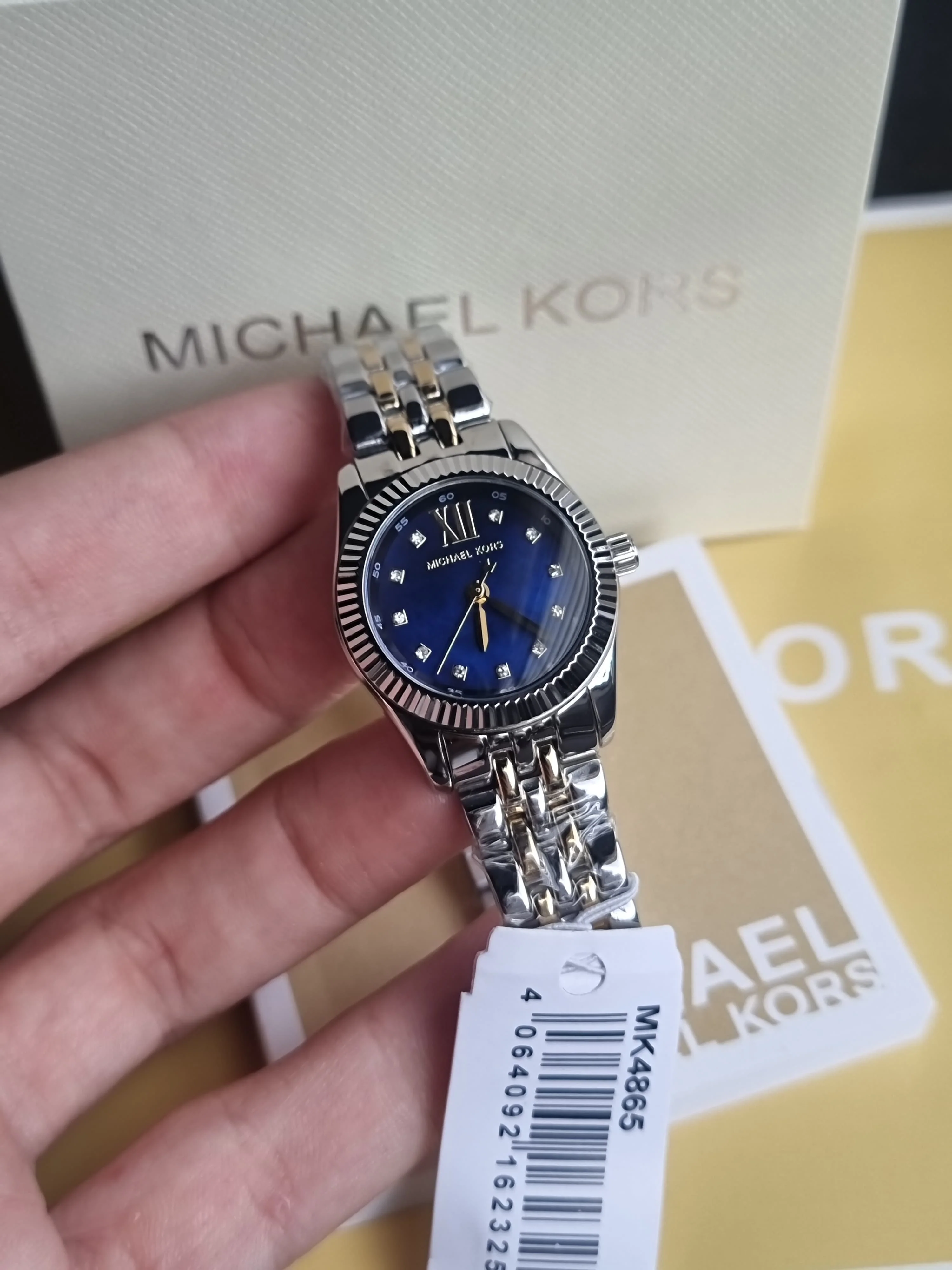 Michael Kors Lexington Three-Hand Two-Tone Stainless Steel Watch mk4865 - Image 2