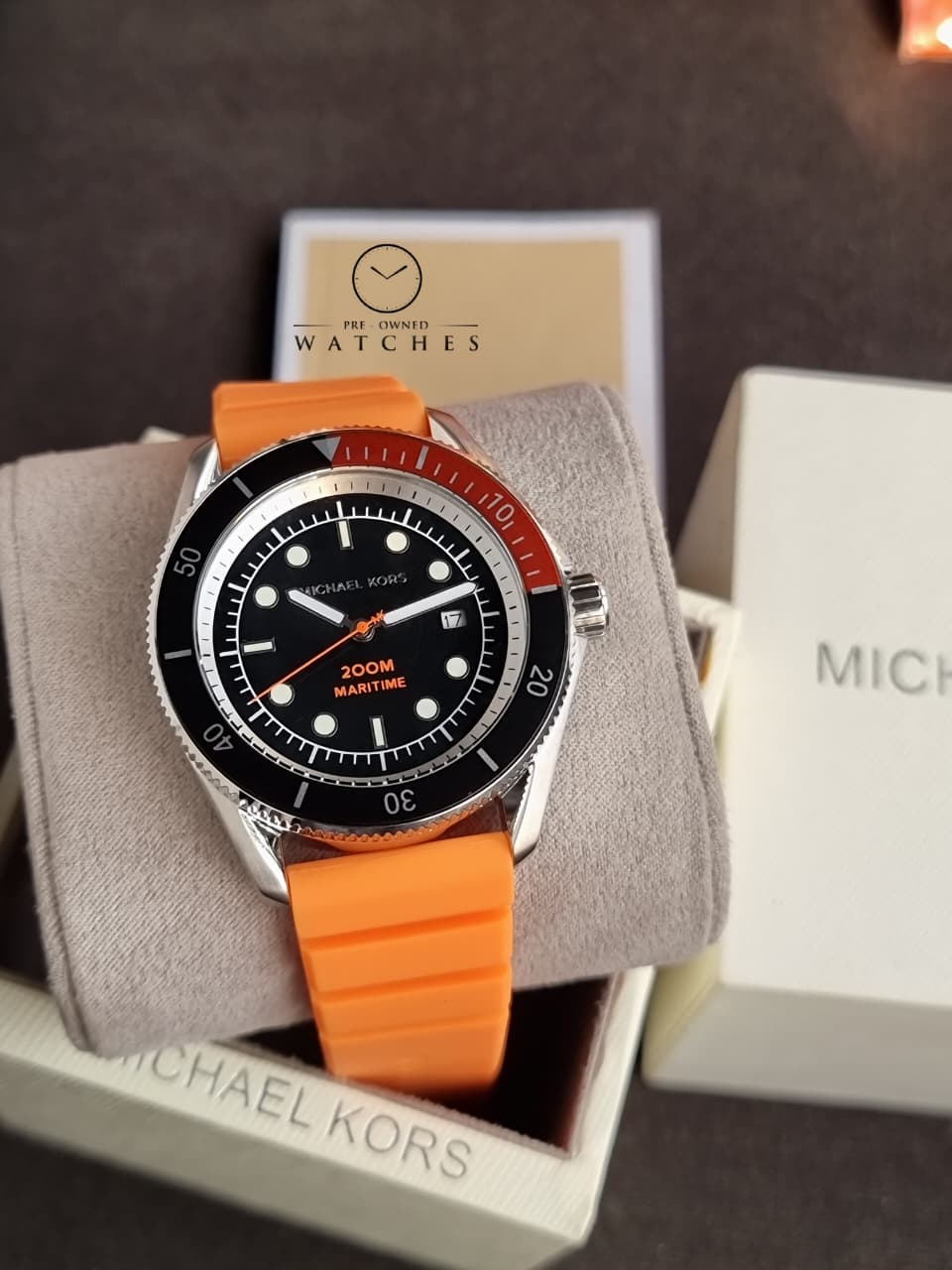 Michael Kors Maritime Orange Watch MK9157 - Image 2